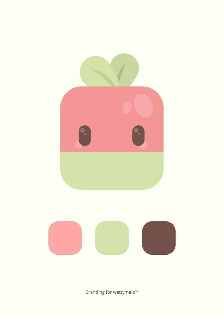 Brand identity design for wattymelo